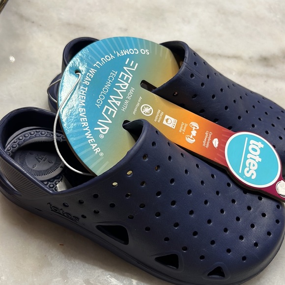 Kids Splash and Play Clog with Everywear® Technology Sandals Navy Blue - Picture 7 of 9